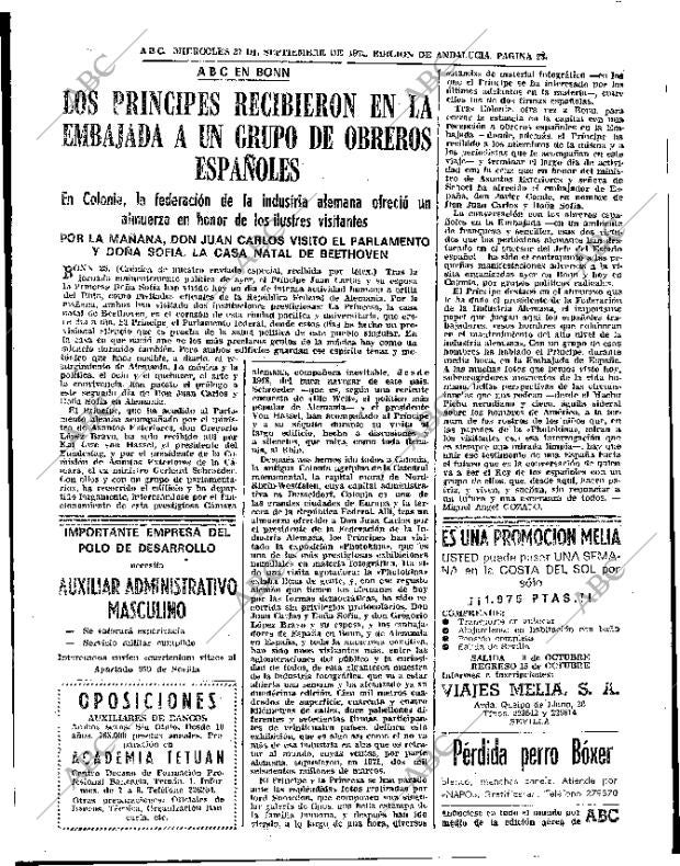 ABC SEVILLA 27-09-1972 página 23