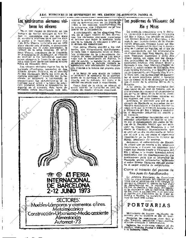 ABC SEVILLA 27-09-1972 página 41