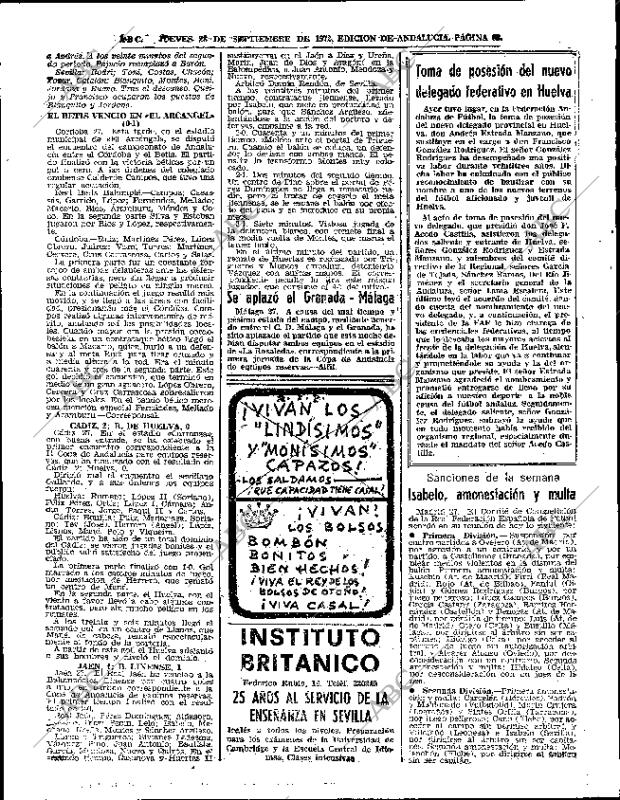 ABC SEVILLA 28-09-1972 página 62