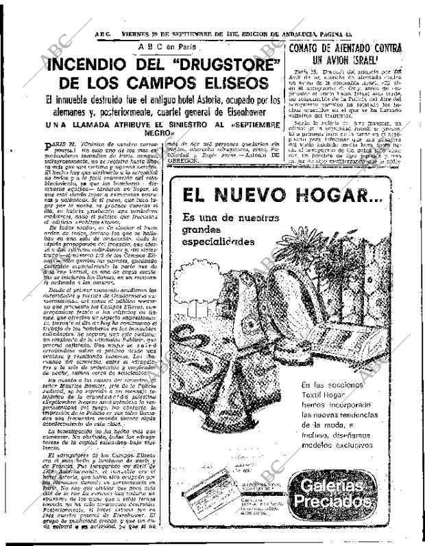 ABC SEVILLA 29-09-1972 página 45