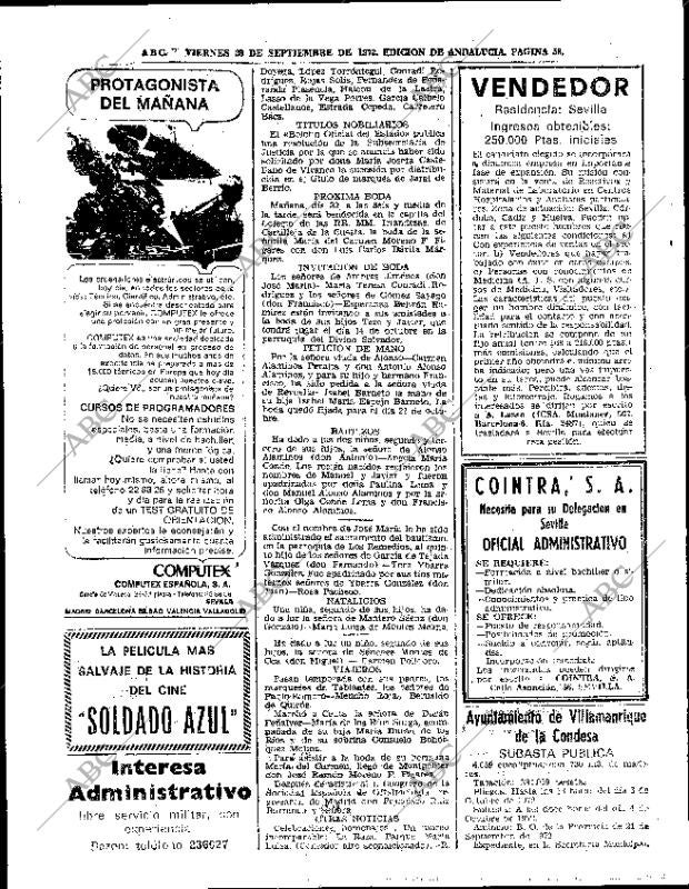 ABC SEVILLA 29-09-1972 página 58