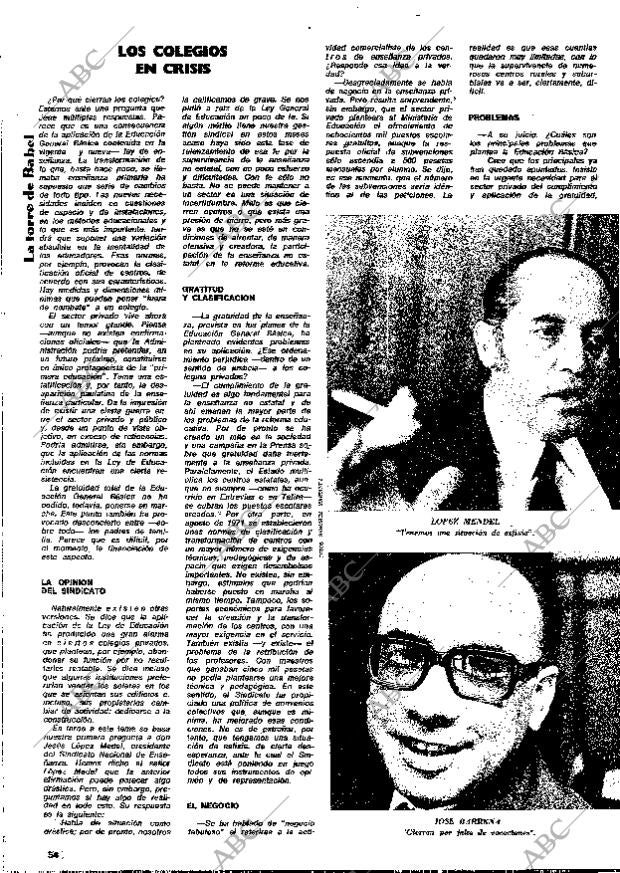 BLANCO Y NEGRO MADRID 30-09-1972 página 54