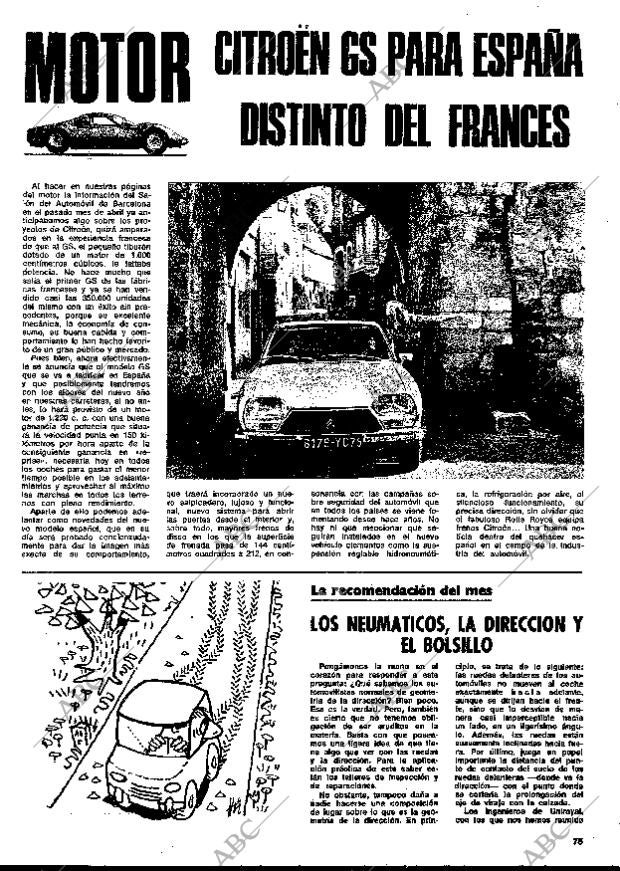 BLANCO Y NEGRO MADRID 30-09-1972 página 75