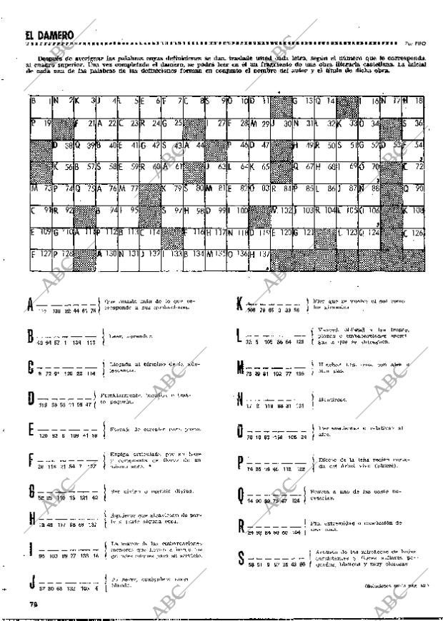 BLANCO Y NEGRO MADRID 30-09-1972 página 78