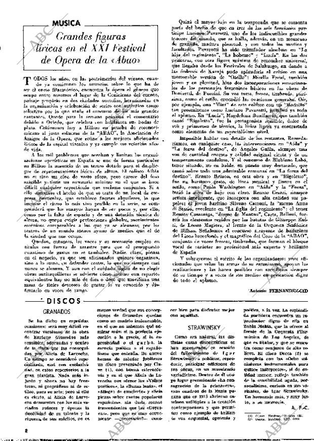 BLANCO Y NEGRO MADRID 30-09-1972 página 8