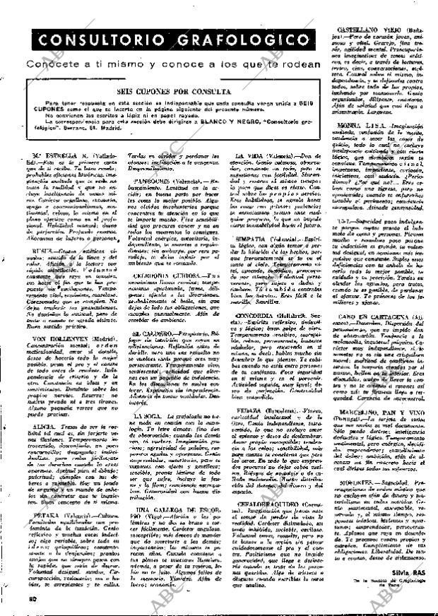 BLANCO Y NEGRO MADRID 30-09-1972 página 80