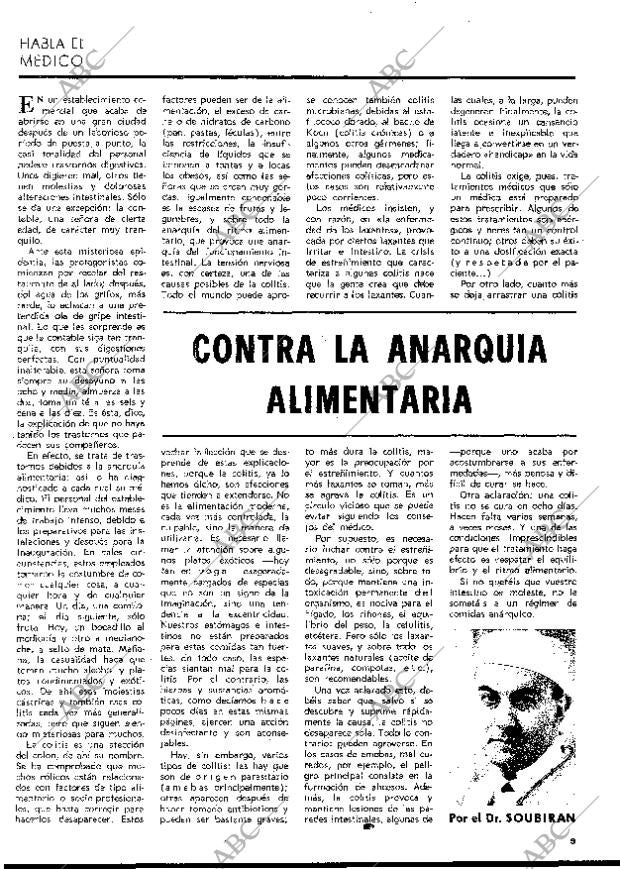 BLANCO Y NEGRO MADRID 30-09-1972 página 9