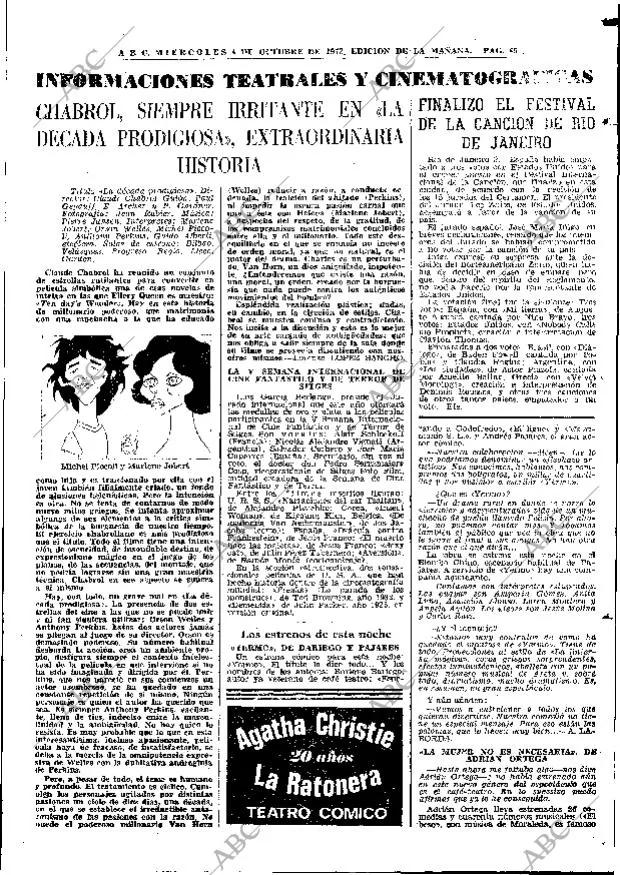 ABC MADRID 04-10-1972 página 85