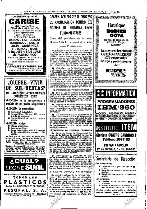 ABC MADRID 05-10-1972 página 32