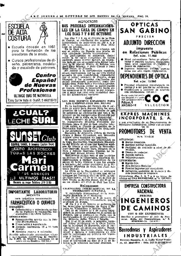 ABC MADRID 05-10-1972 página 78