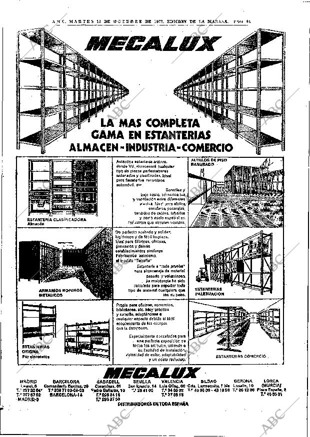 ABC MADRID 10-10-1972 página 72