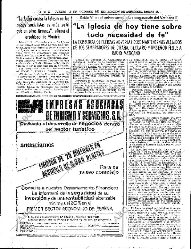 ABC SEVILLA 12-10-1972 página 41