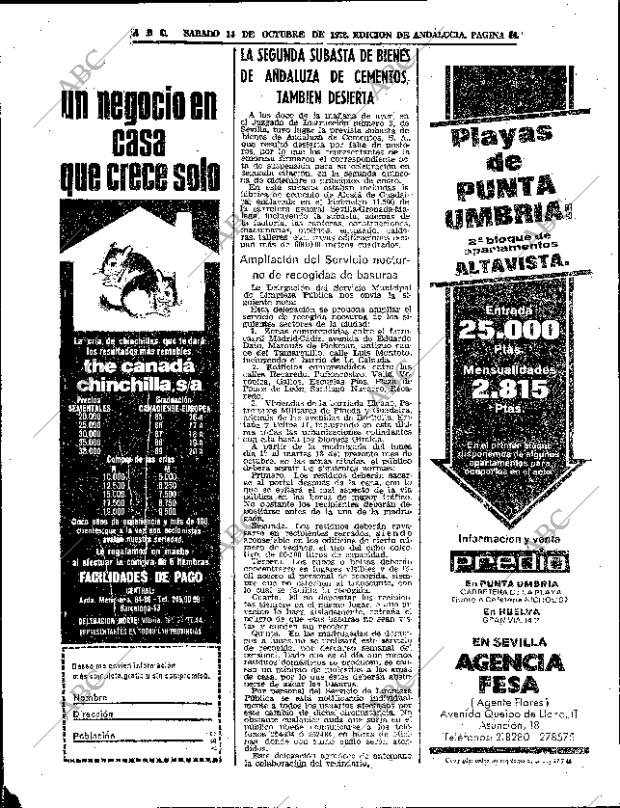 ABC SEVILLA 14-10-1972 página 44