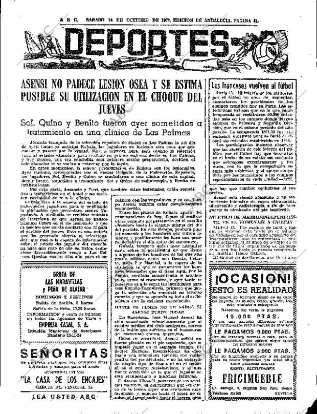 ABC SEVILLA 14-10-1972 página 51