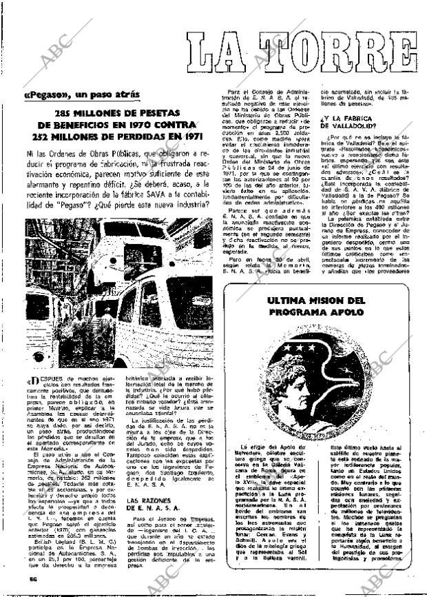 BLANCO Y NEGRO MADRID 14-10-1972 página 66