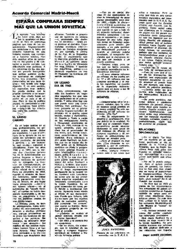 BLANCO Y NEGRO MADRID 14-10-1972 página 70
