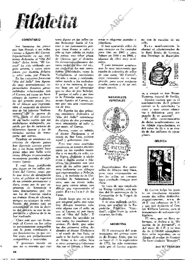 BLANCO Y NEGRO MADRID 14-10-1972 página 94