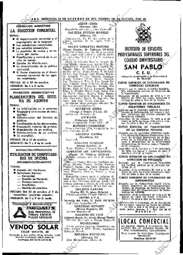 ABC MADRID 18-10-1972 página 68