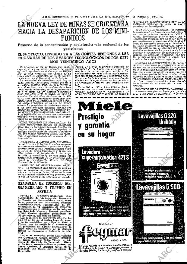 ABC MADRID 18-10-1972 página 73