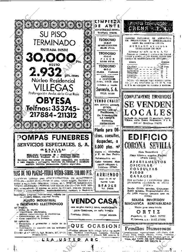 ABC SEVILLA 18-10-1972 página 74