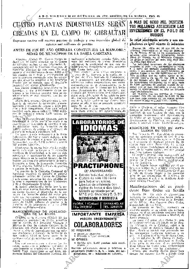 ABC MADRID 20-10-1972 página 45