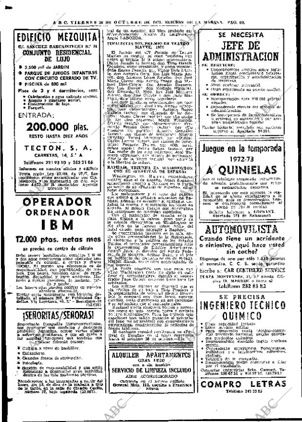 ABC MADRID 20-10-1972 página 90