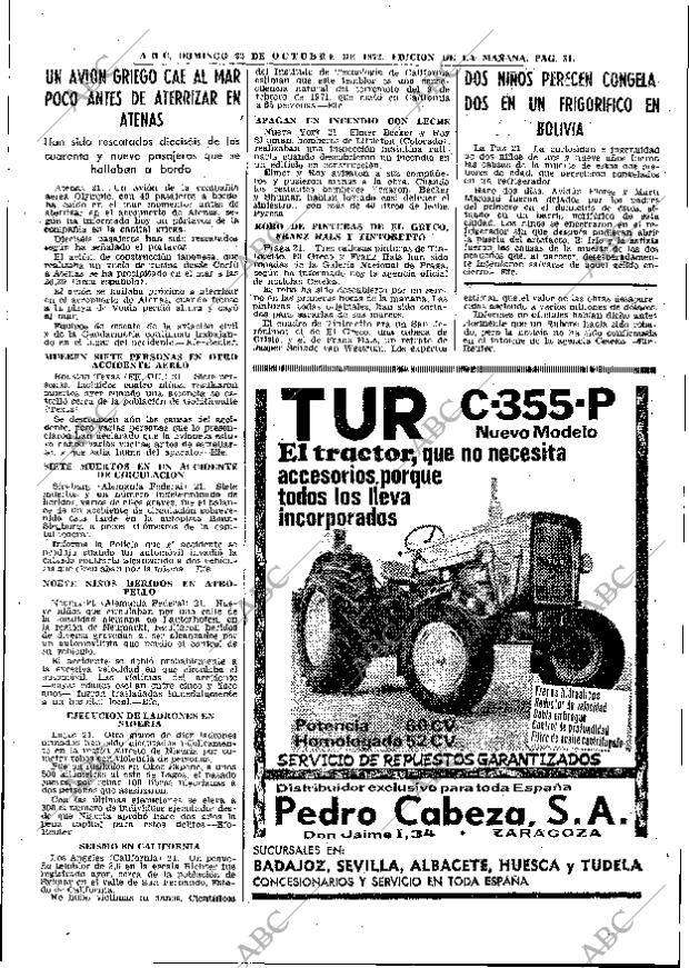 ABC MADRID 22-10-1972 página 31
