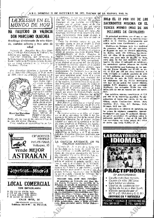 ABC MADRID 22-10-1972 página 33