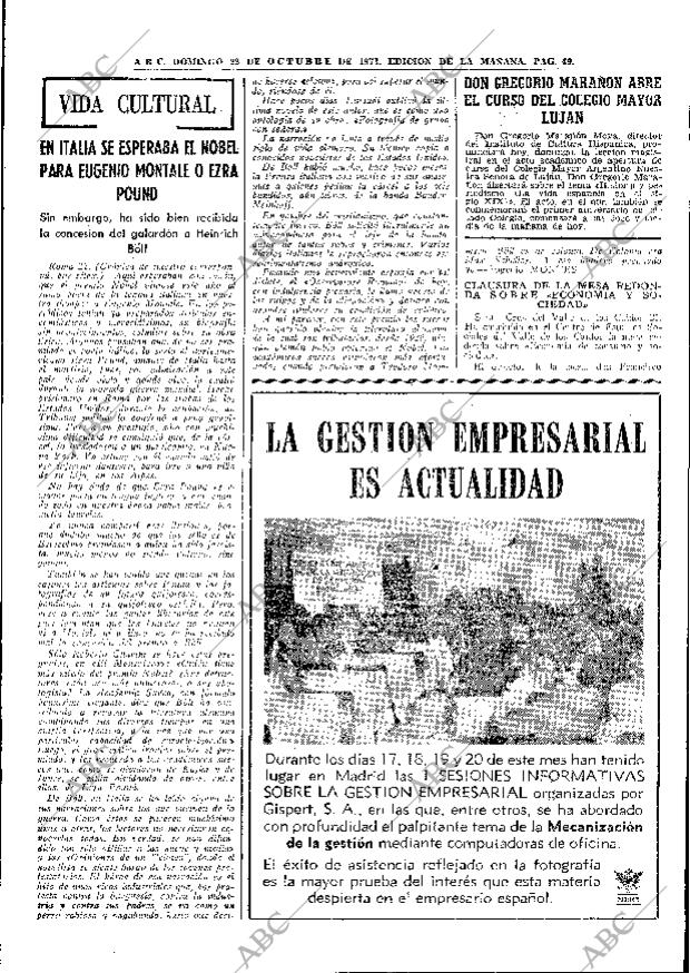 ABC MADRID 22-10-1972 página 49