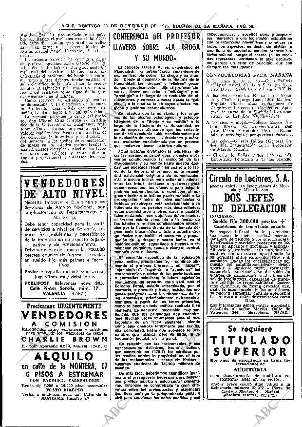 ABC MADRID 22-10-1972 página 50