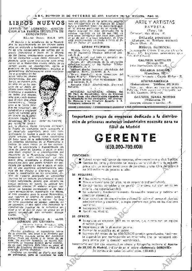 ABC MADRID 22-10-1972 página 51
