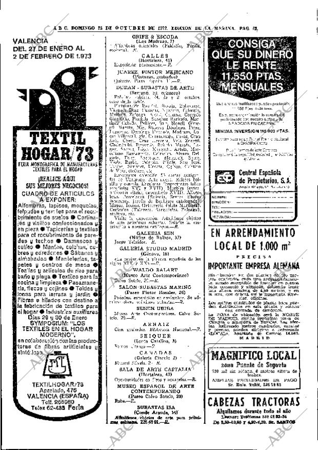 ABC MADRID 22-10-1972 página 52