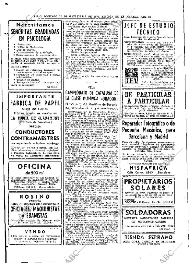 ABC MADRID 22-10-1972 página 66