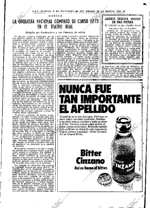 ABC MADRID 22-10-1972 página 75