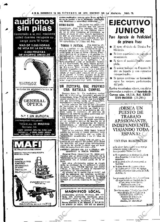 ABC MADRID 22-10-1972 página 78