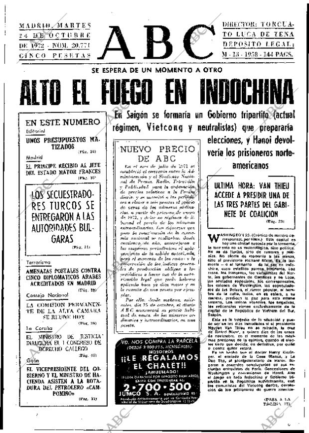 ABC MADRID 24-10-1972 página 25
