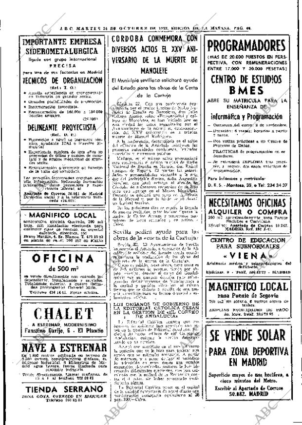 ABC MADRID 24-10-1972 página 46