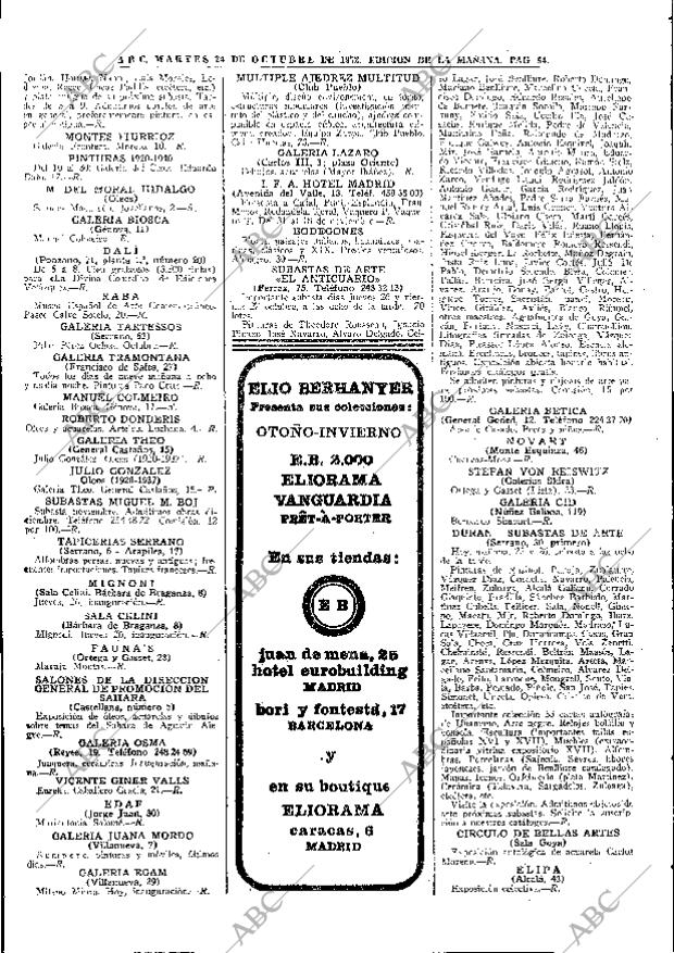 ABC MADRID 24-10-1972 página 64