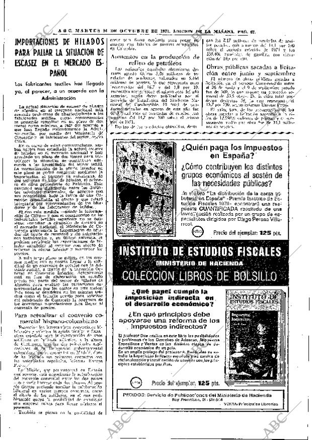 ABC MADRID 24-10-1972 página 67