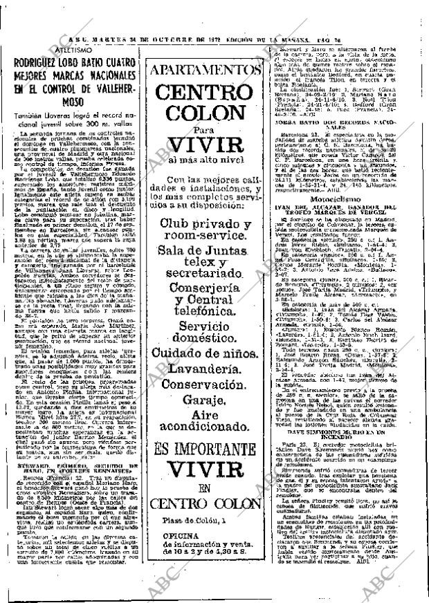 ABC MADRID 24-10-1972 página 76