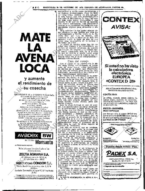 ABC SEVILLA 25-10-1972 página 48