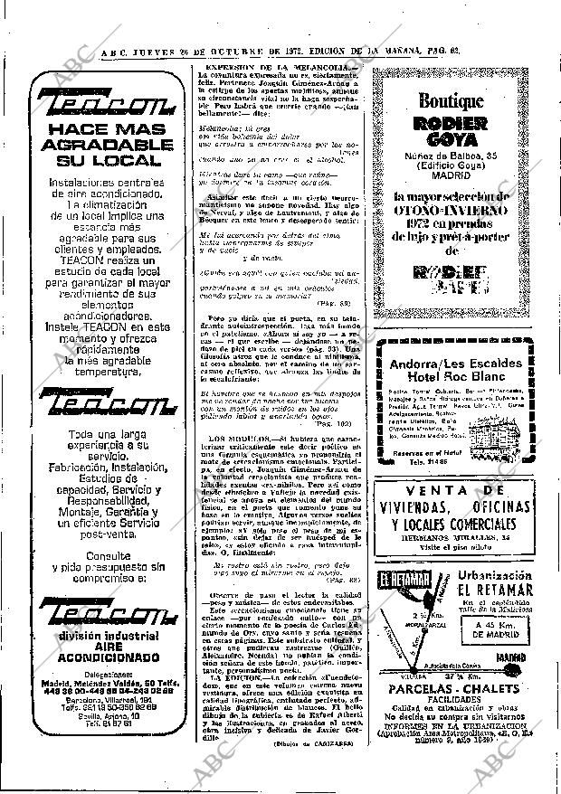 ABC MADRID 26-10-1972 página 62
