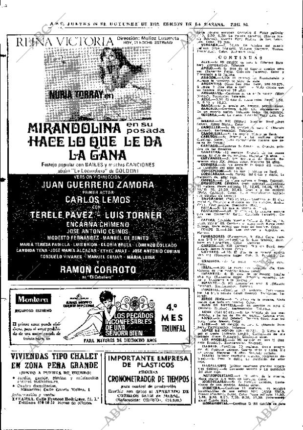 ABC MADRID 26-10-1972 página 96