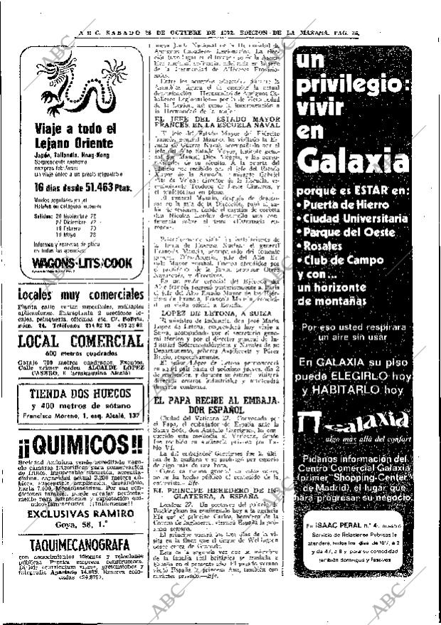 ABC MADRID 28-10-1972 página 36