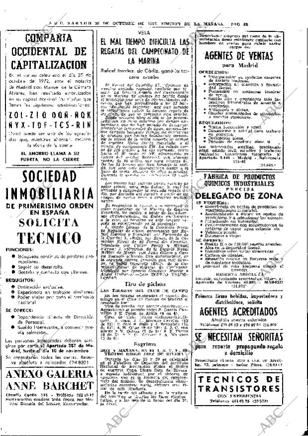 ABC MADRID 28-10-1972 página 88