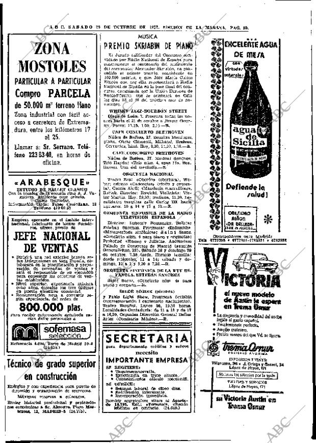 ABC MADRID 28-10-1972 página 90