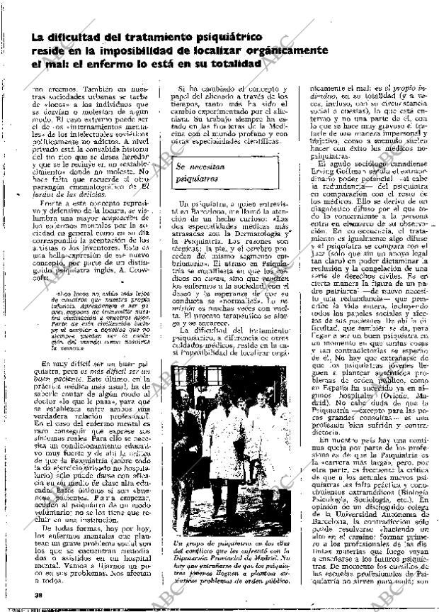 BLANCO Y NEGRO MADRID 28-10-1972 página 38