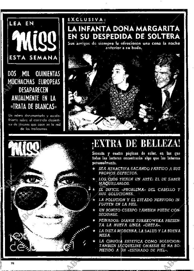 BLANCO Y NEGRO MADRID 28-10-1972 página 76