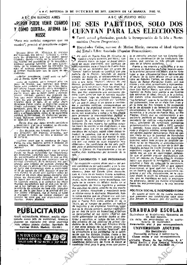 ABC MADRID 29-10-1972 página 21