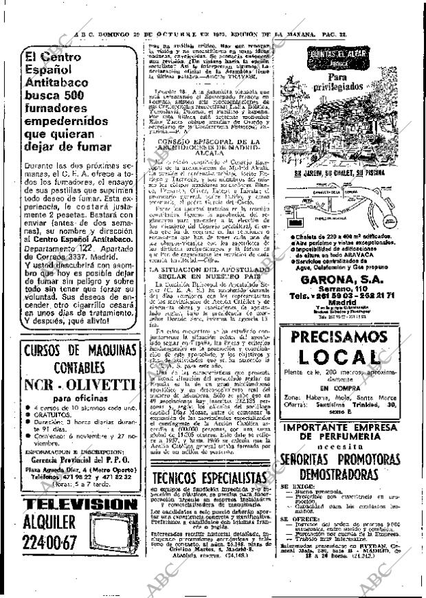 ABC MADRID 29-10-1972 página 32